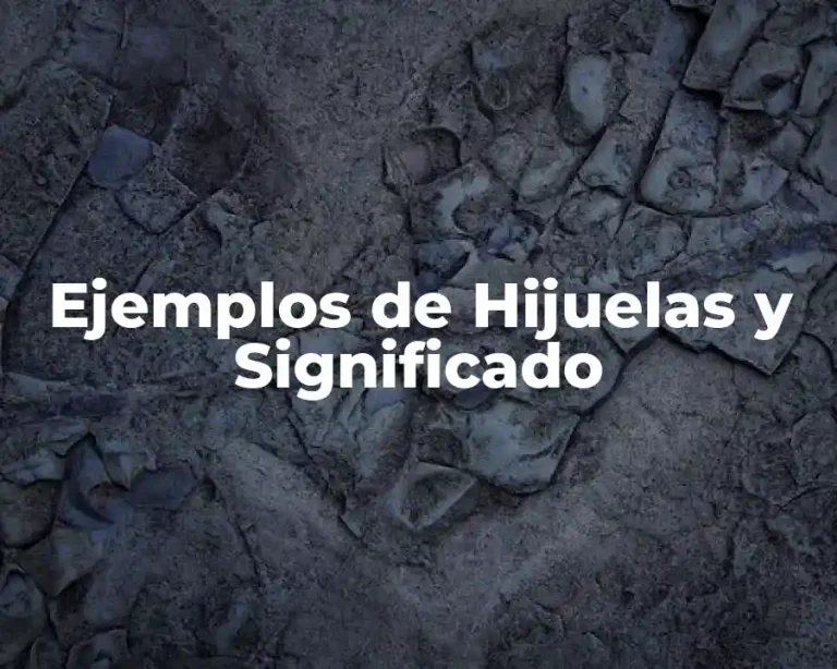 Ejemplos de Hijuelas y Significado