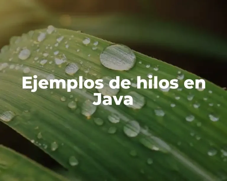 Ejemplos de hilos en Java