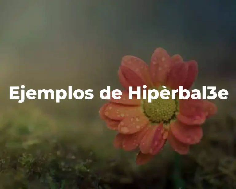 Ejemplos de Hipèrbal3e