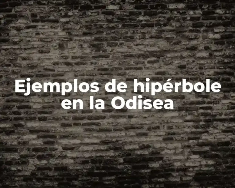 Ejemplos de hipérbole en la Odisea