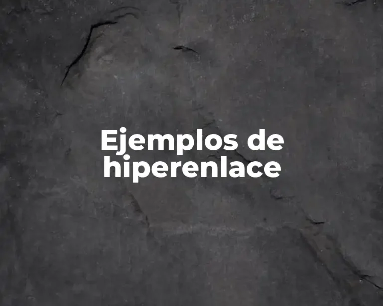 Ejemplos de hiperenlace
