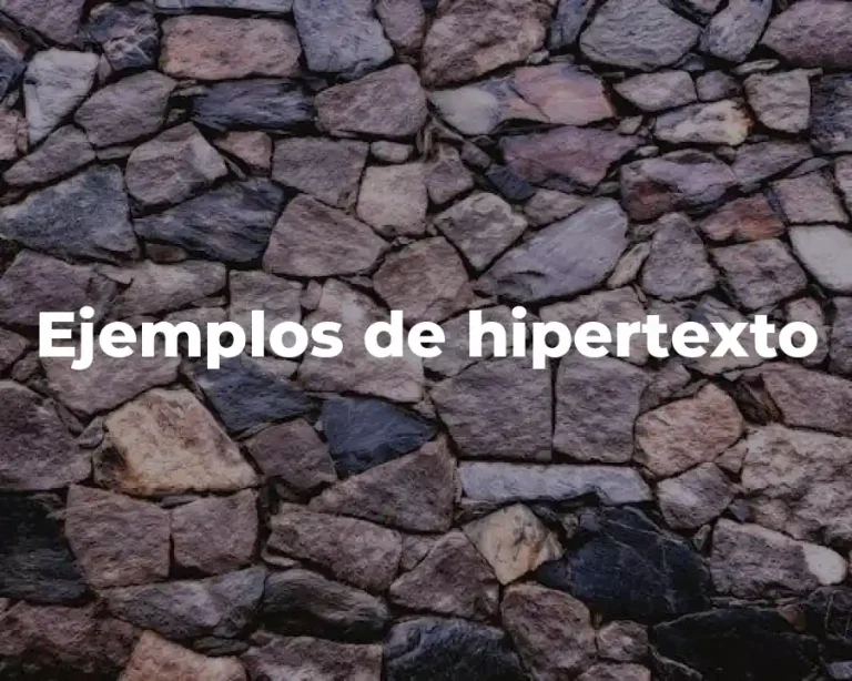 Ejemplos de hipertexto