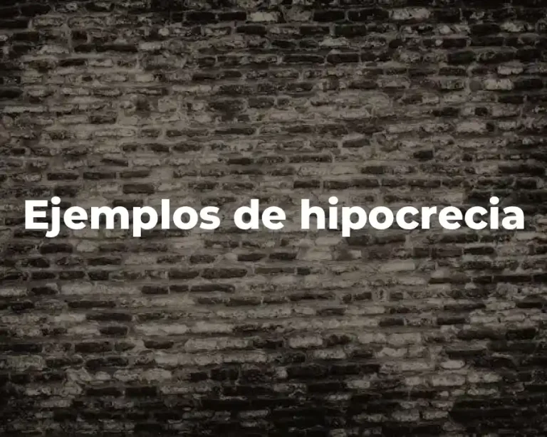Ejemplos de hipocrecia