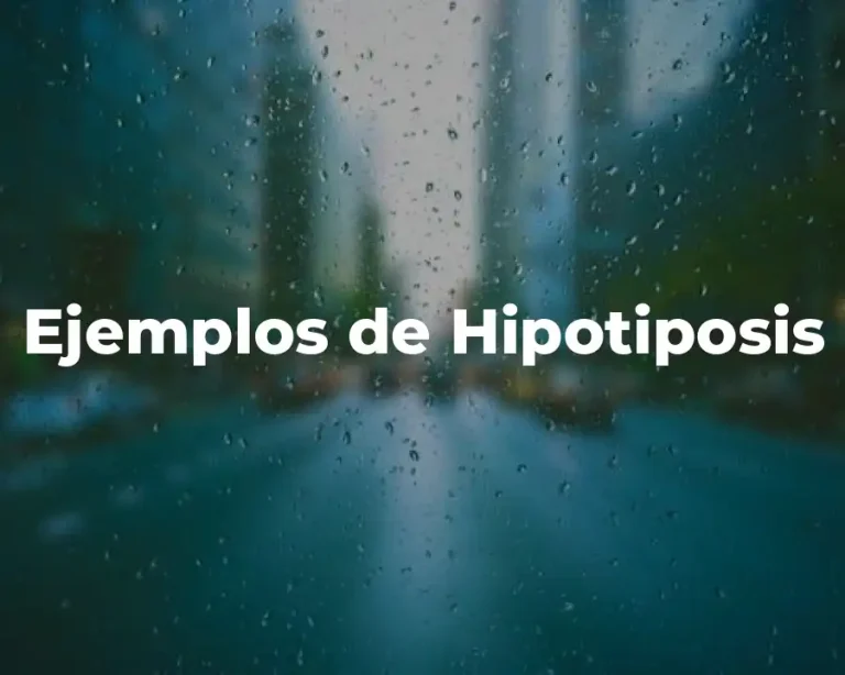 Ejemplos de Hipotiposis