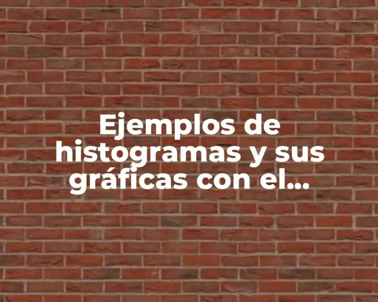 Ejemplos de histogramas y sus gráficas con el problema y Significado