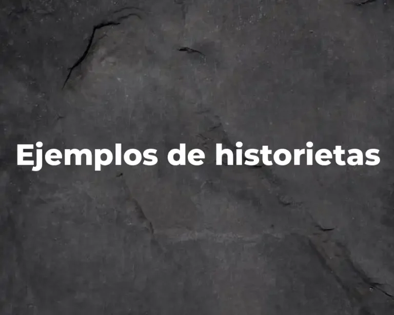 Ejemplos de historietas