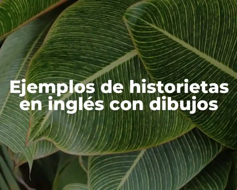 Ejemplos de historietas en inglés con dibujos