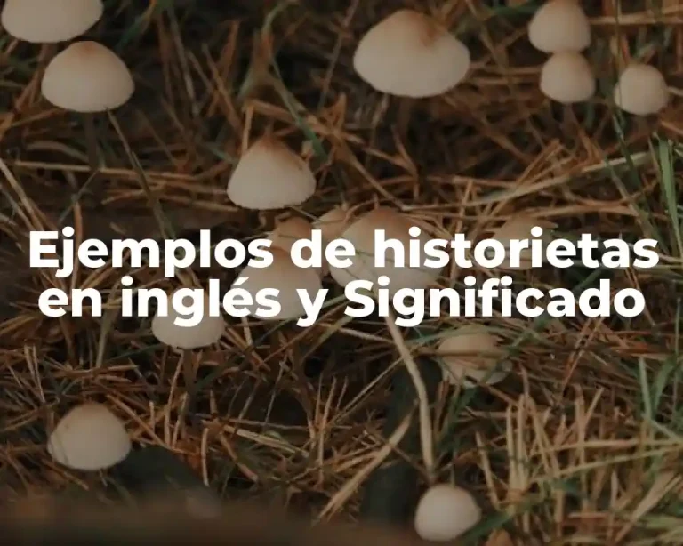 Ejemplos de historietas en inglés y Significado