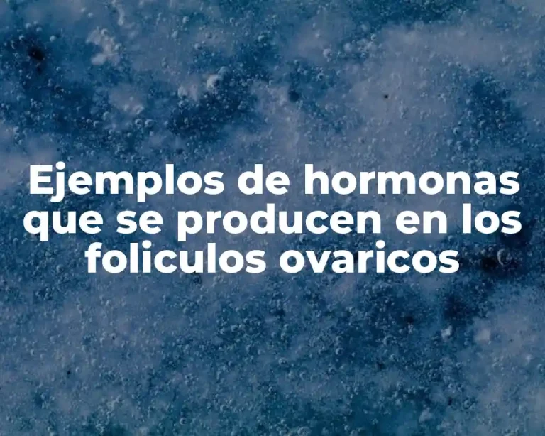 Ejemplos de hormonas que se producen en los foliculos ovaricos