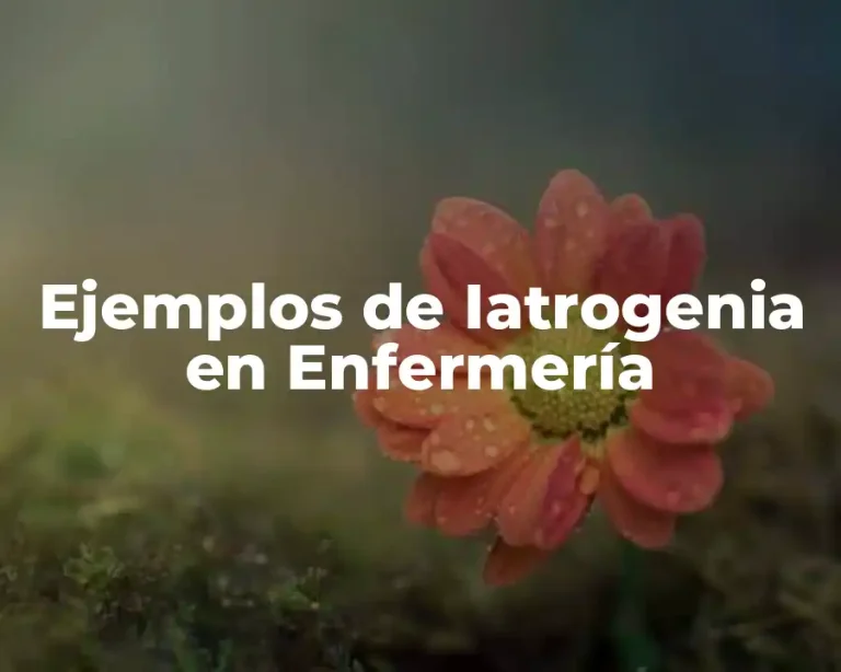 Ejemplos de Iatrogenia en Enfermería