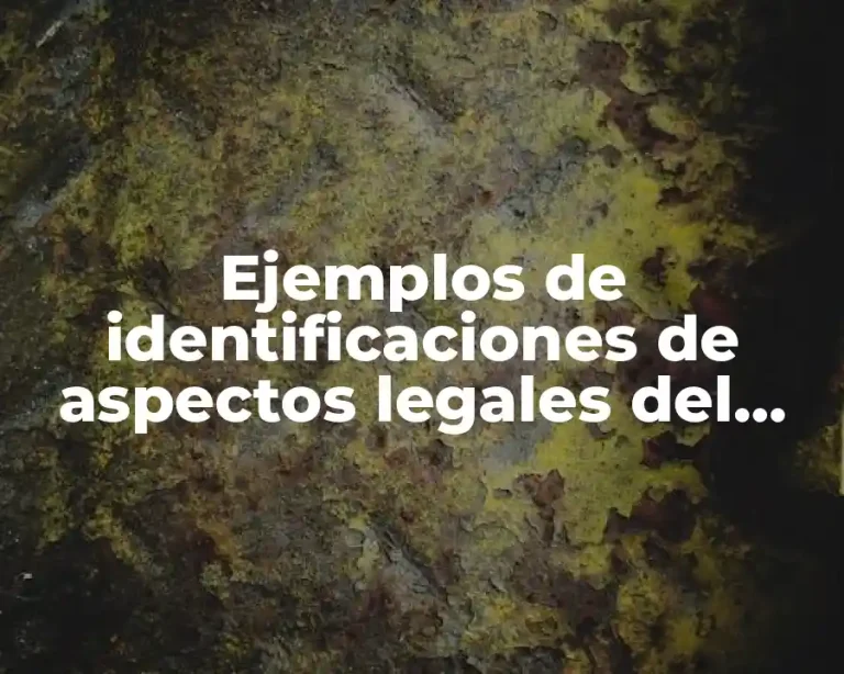 Ejemplos de identificaciones de aspectos legales del comercio accidental y Significado