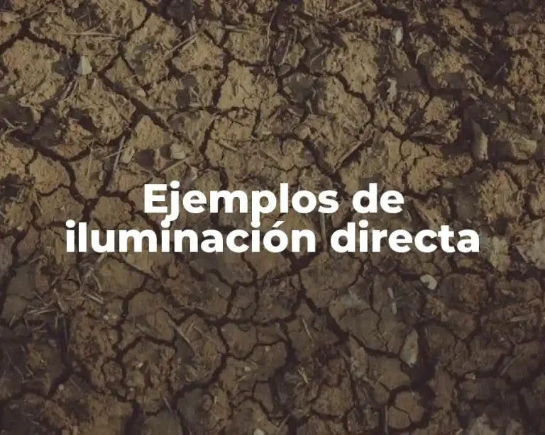 Ejemplos de iluminación directa