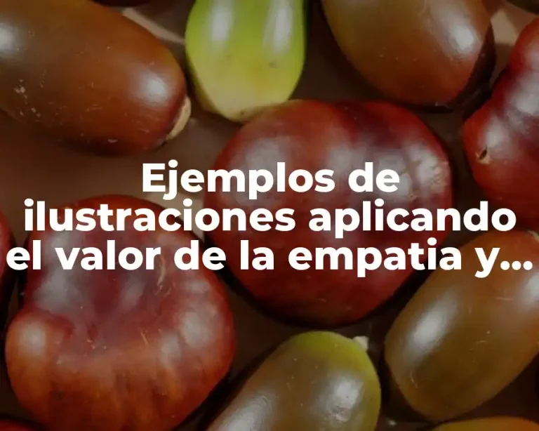 Ejemplos de ilustraciones aplicando el valor de la empatia y Significado