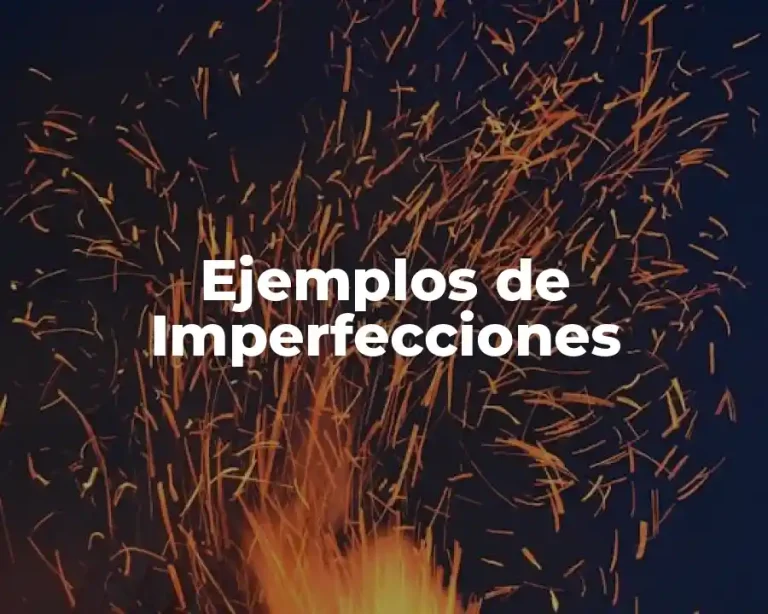 Ejemplos de Imperfecciones