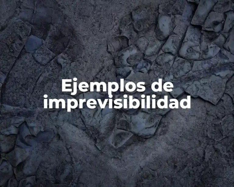 Ejemplos de imprevisibilidad