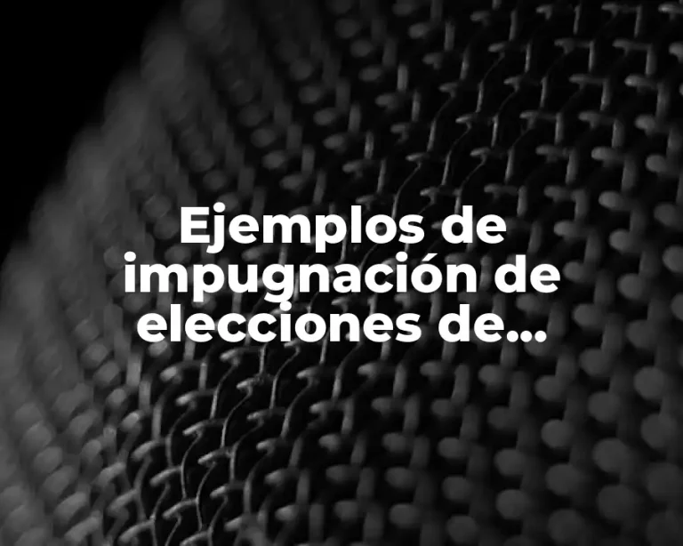 Ejemplos de impugnación de elecciones de secretario del IMSS
