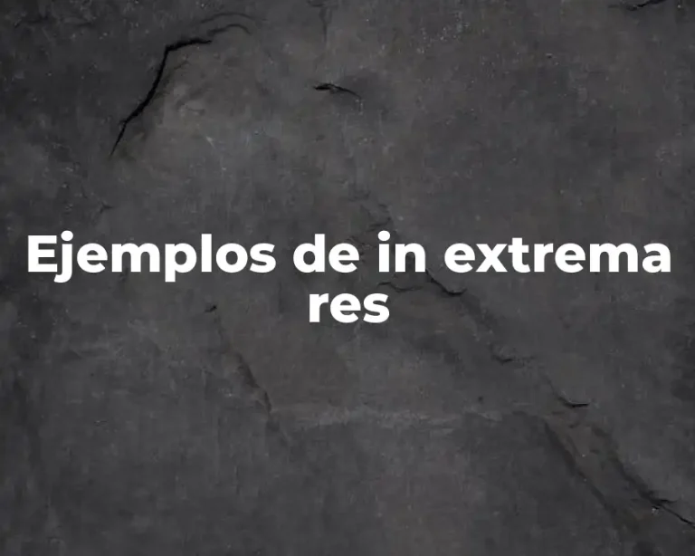 Ejemplos de in extrema res