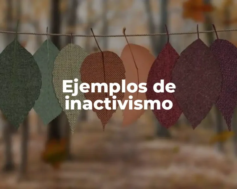 Ejemplos de inactivismo