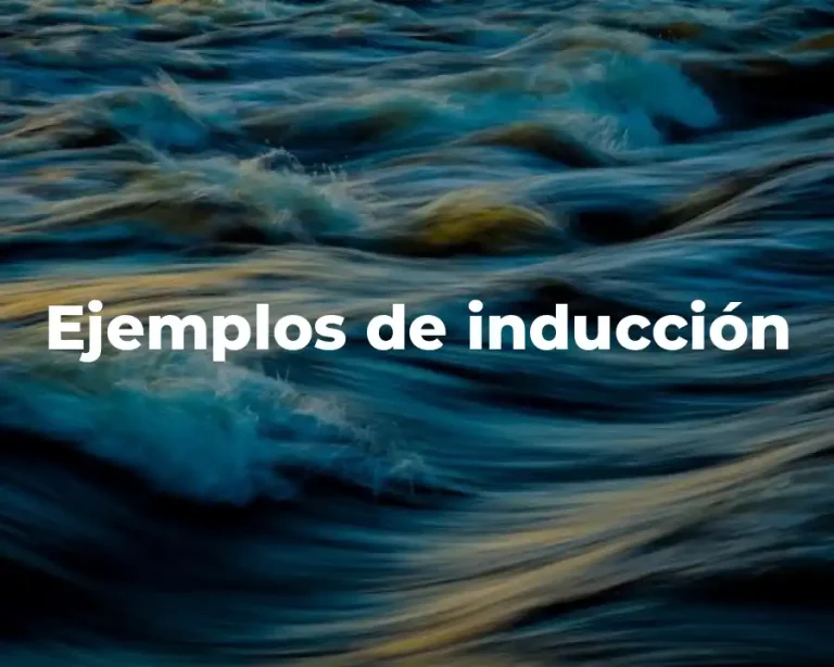 Ejemplos de inducción