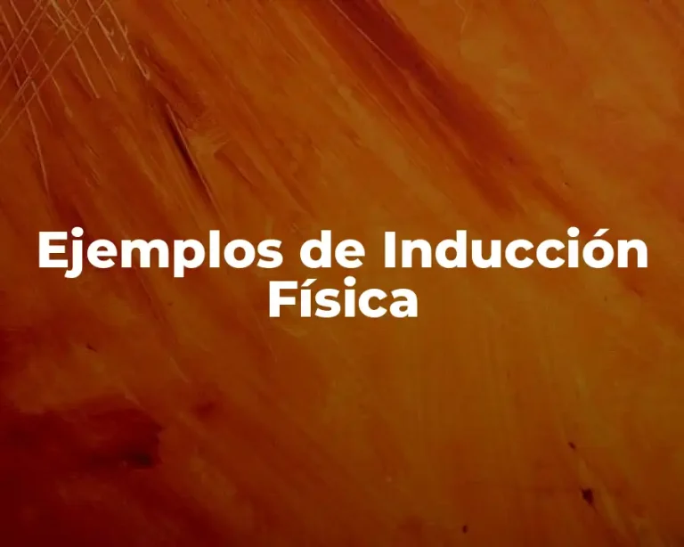 Ejemplos de Inducción Física