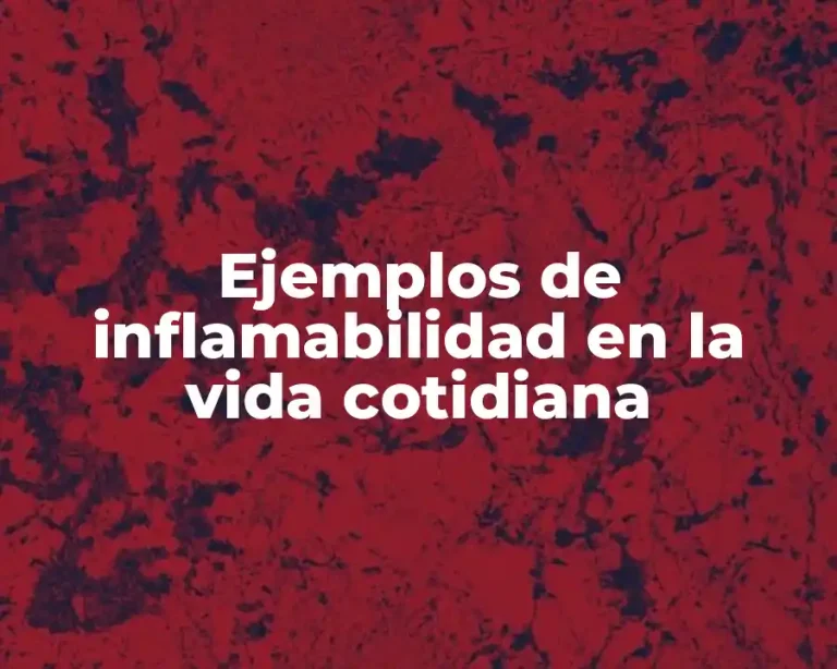 Ejemplos de inflamabilidad en la vida cotidiana