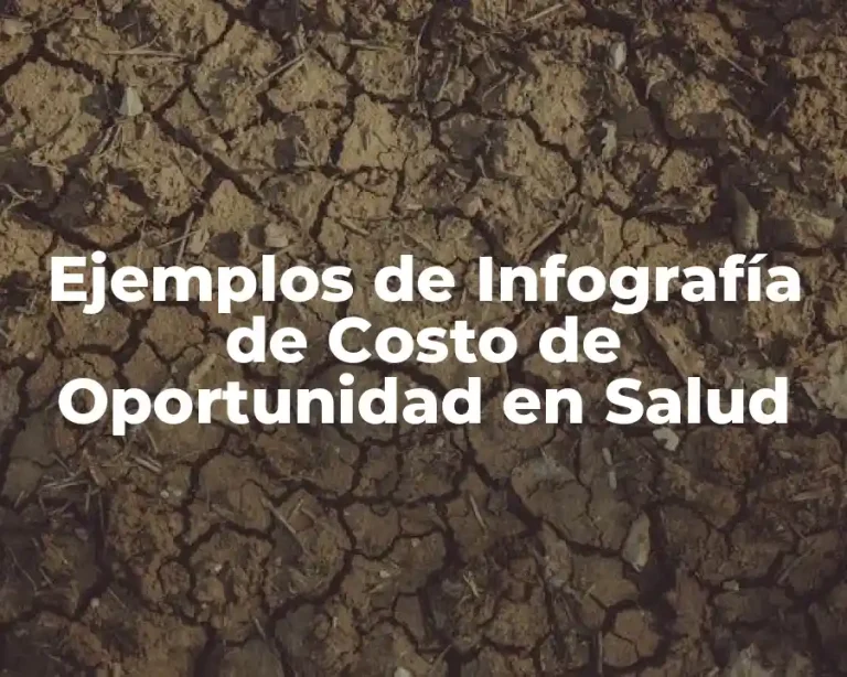 Ejemplos de Infografía de Costo de Oportunidad en Salud