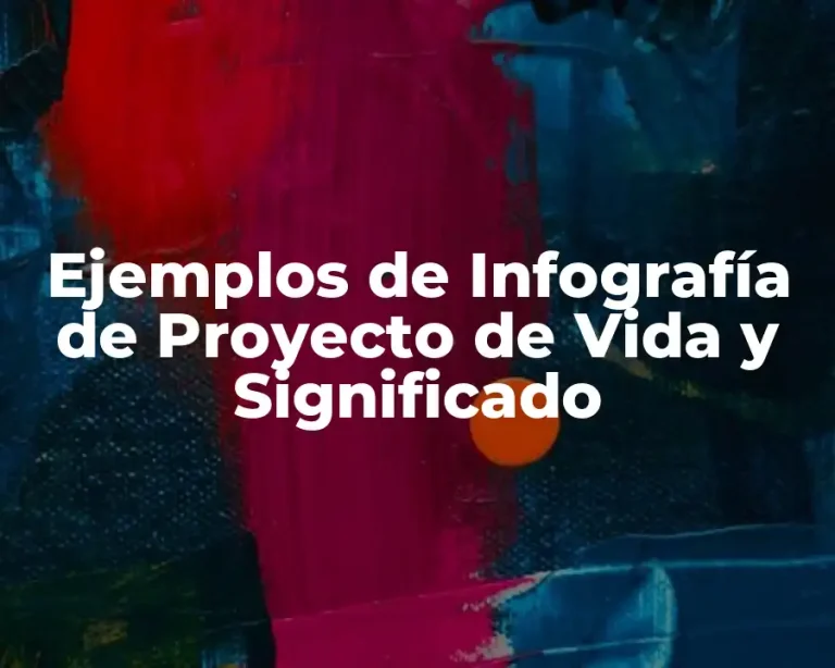 Ejemplos de Infografía de Proyecto de Vida y Significado