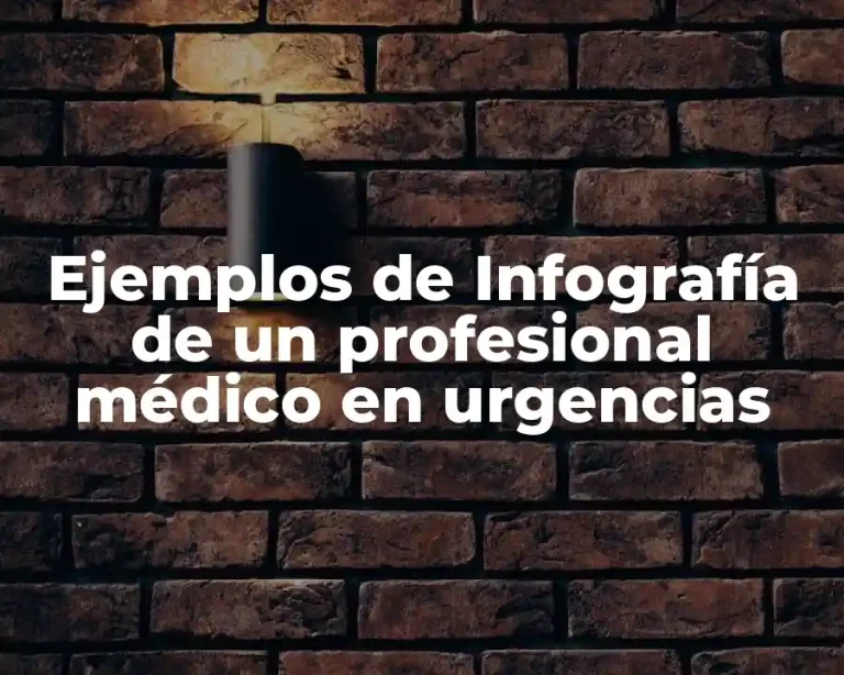 Ejemplos de Infografía de un profesional médico en urgencias