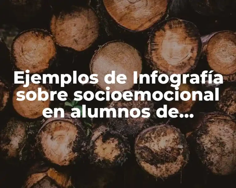 Ejemplos de Infografía sobre socioemocional en alumnos de secundaria