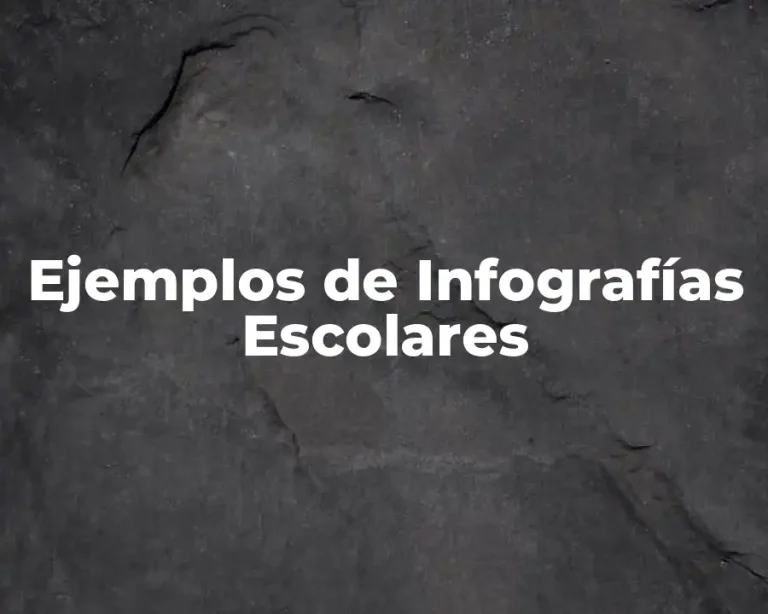 Ejemplos de Infografías Escolares
