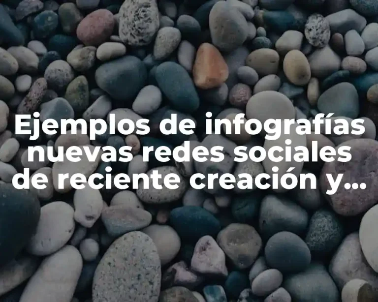 Ejemplos de infografías nuevas redes sociales de reciente creación y Significado