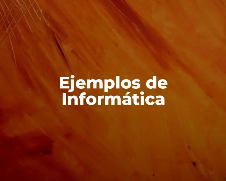 Ejemplos de Informática