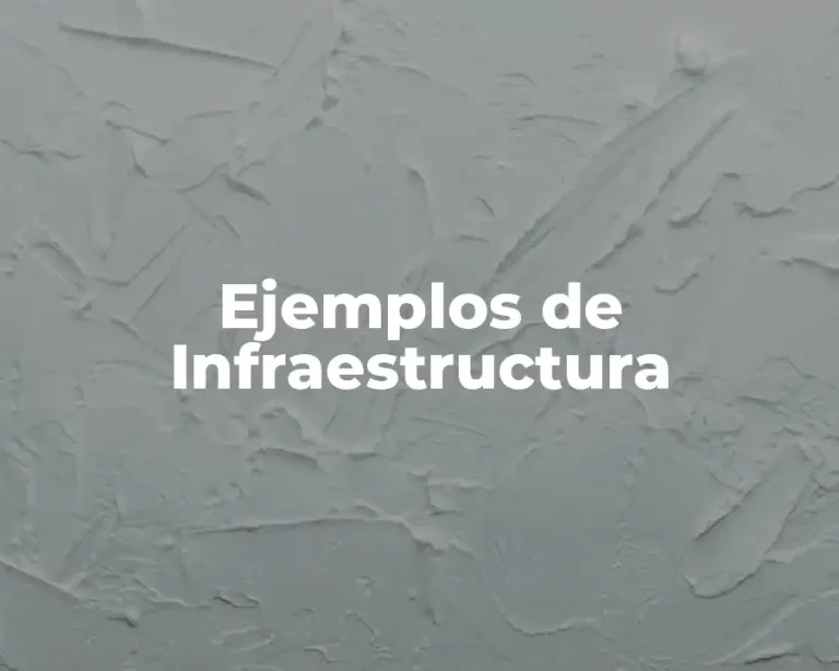 Ejemplos de Infraestructura