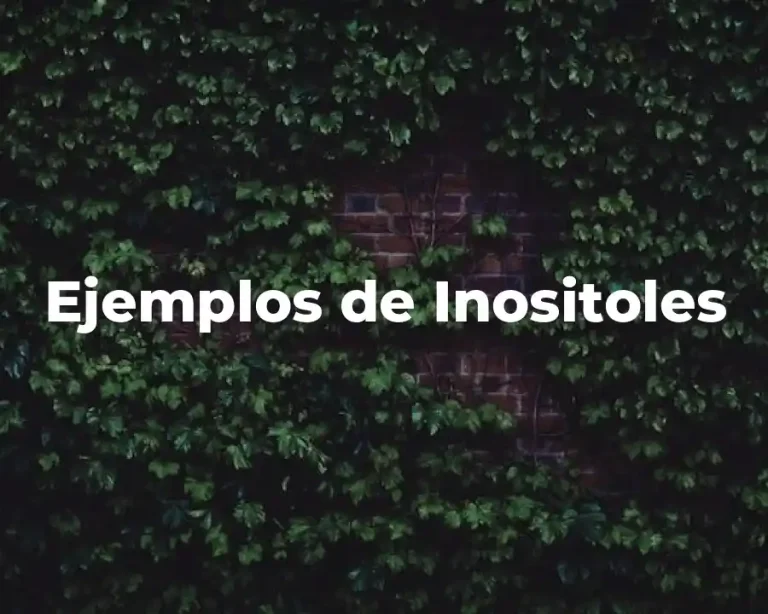 Ejemplos de Inositoles