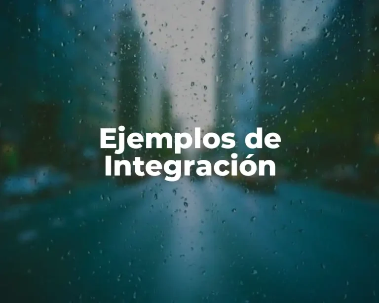 Ejemplos de Integración