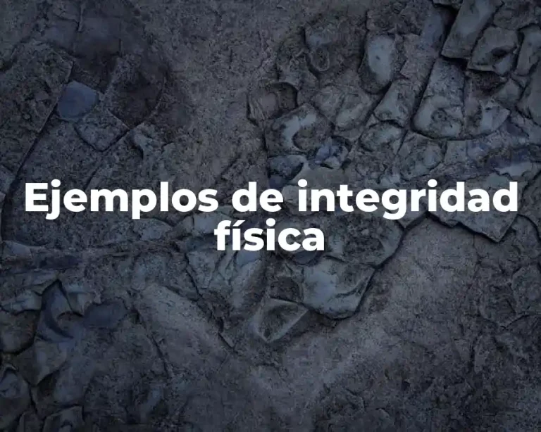 Ejemplos de integridad física