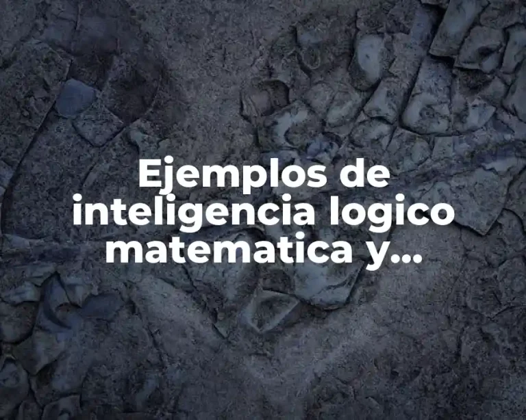 Ejemplos de inteligencia logico matematica y Significado