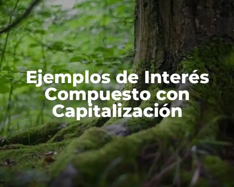 Ejemplos de Interés Compuesto con Capitalización