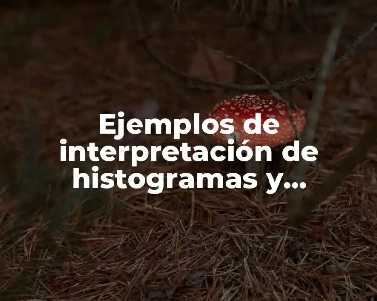 Ejemplos de interpretación de histogramas y poligonos de frecuencia