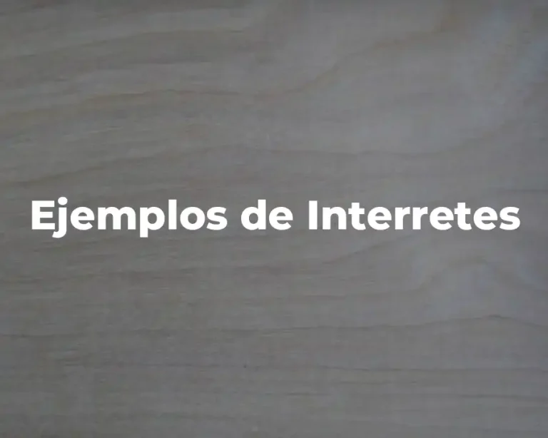 Ejemplos de Interretes