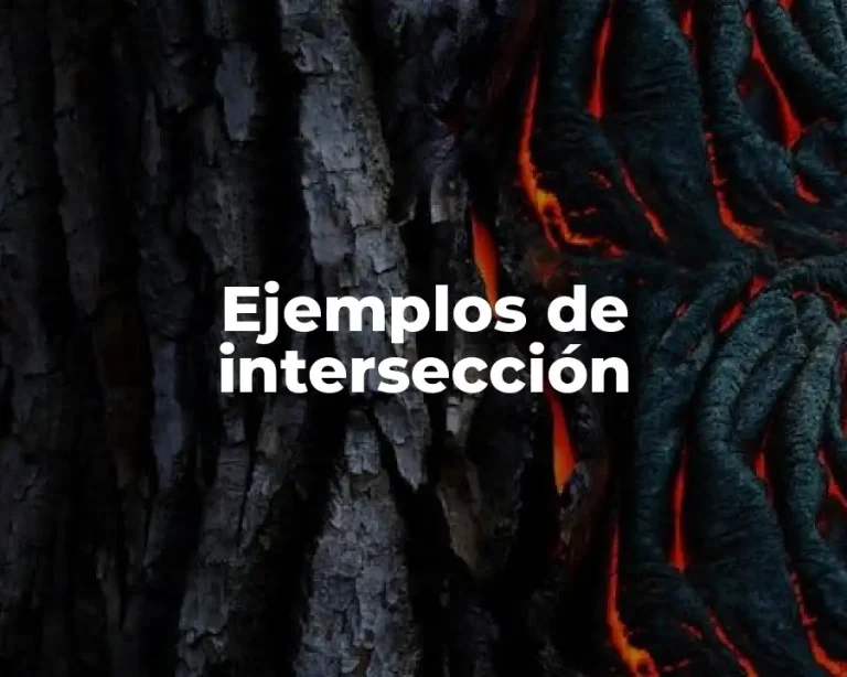 Ejemplos de intersección