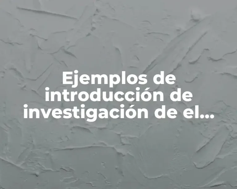 Ejemplos de introducción de investigación de el estado de Puebla