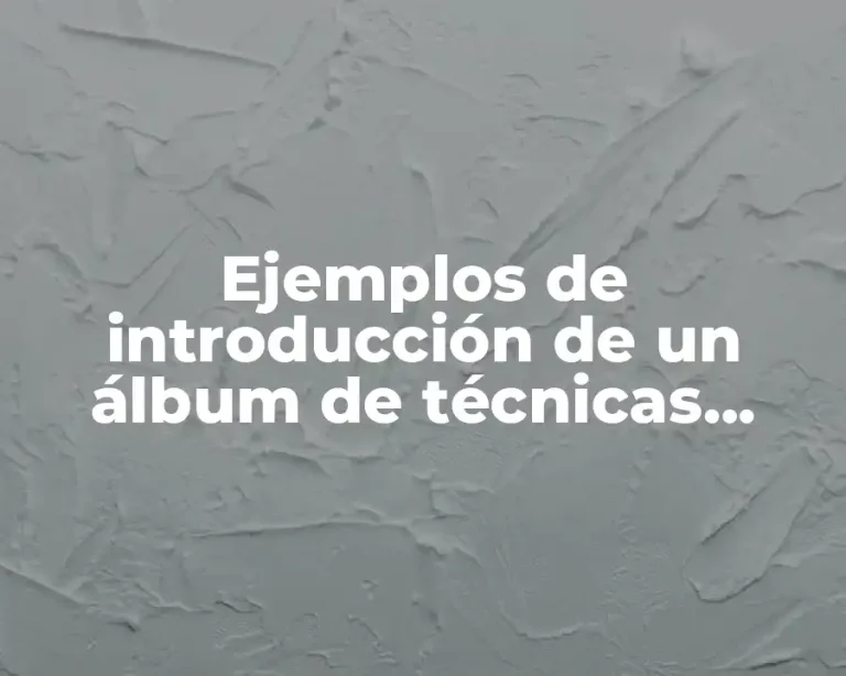 Ejemplos de introducción de un álbum de técnicas quirúrgicas
