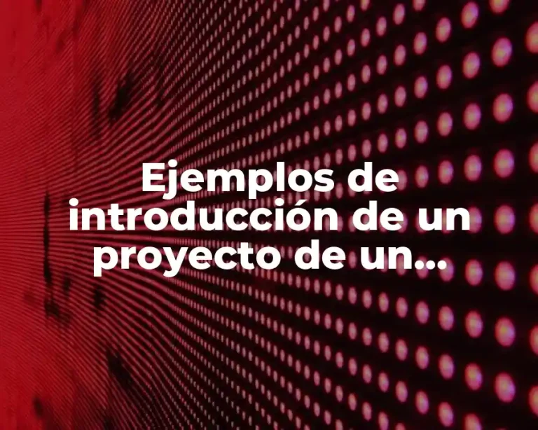 Ejemplos de introducción de un proyecto de un semaforo
