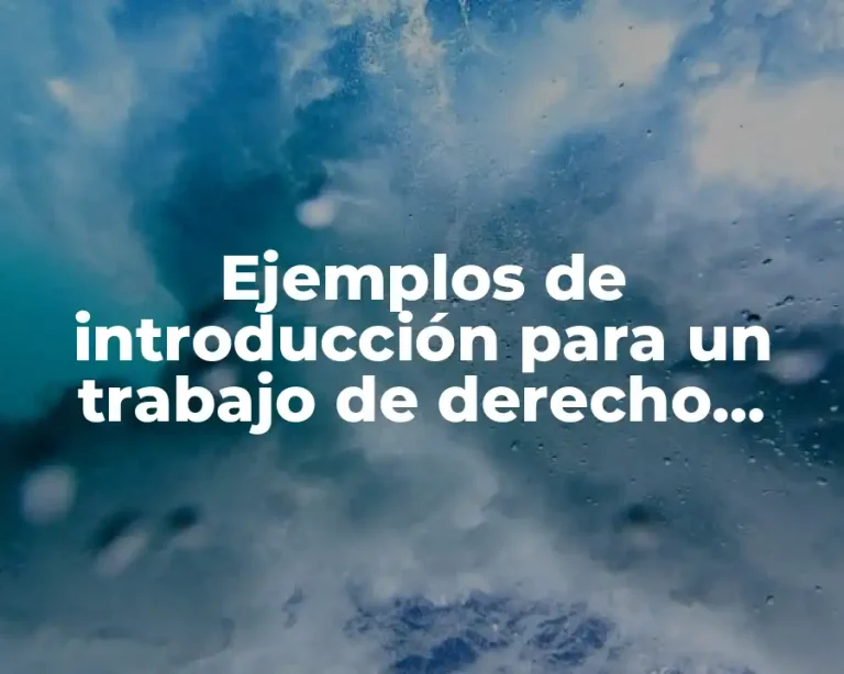 Ejemplos de introducción para un trabajo de derecho romano