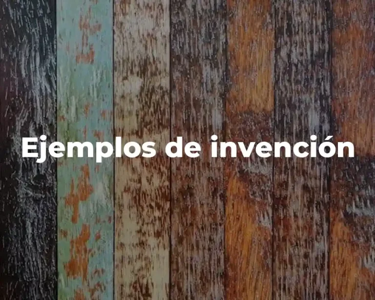Ejemplos de invención