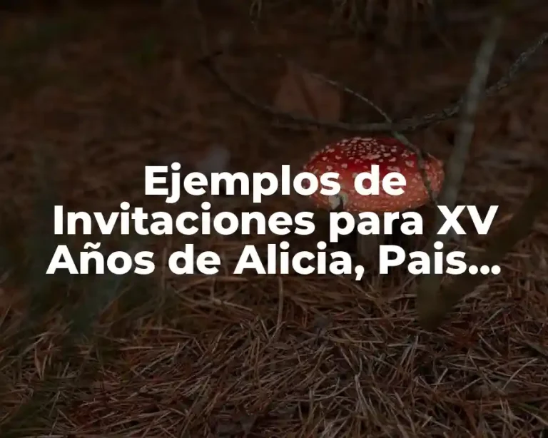 Ejemplos de Invitaciones para XV Años de Alicia, Pais Maravillas