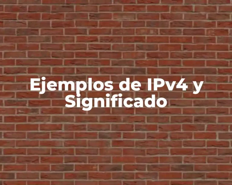 Ejemplos de IPv4 y Significado