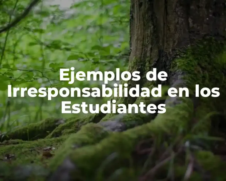 Ejemplos de Irresponsabilidad en los Estudiantes