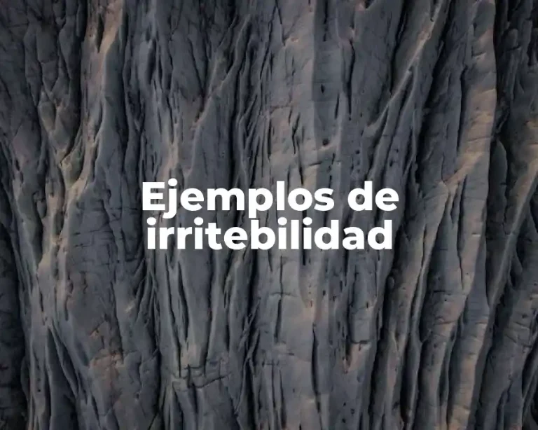 Ejemplos de irritebilidad